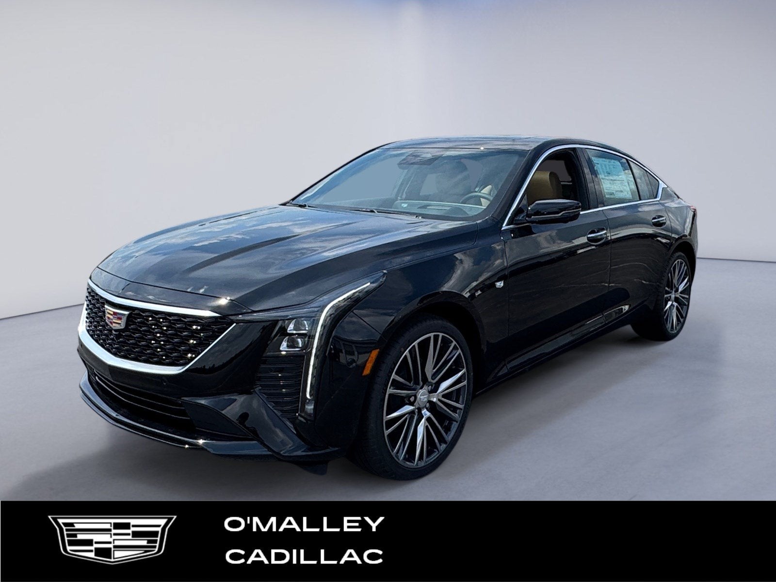 2026 Cadillac CT5 Premium Luxury in Black Raven — front three-quarter view