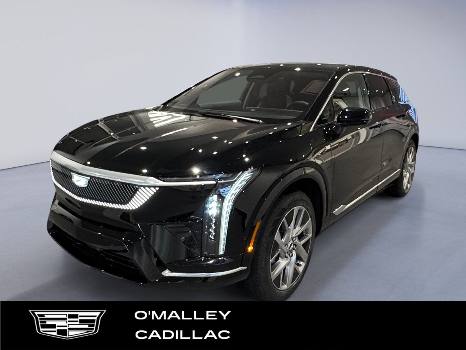 2026 Cadillac OPTIQ Luxury in Black Raven — front three-quarter view